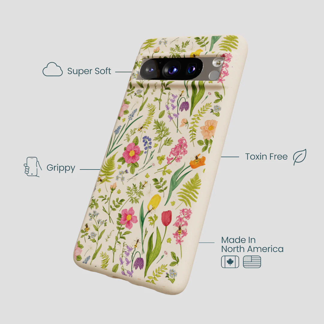 Seashell Bee Meadow Google Pixel 8 Pro Case - Image 3