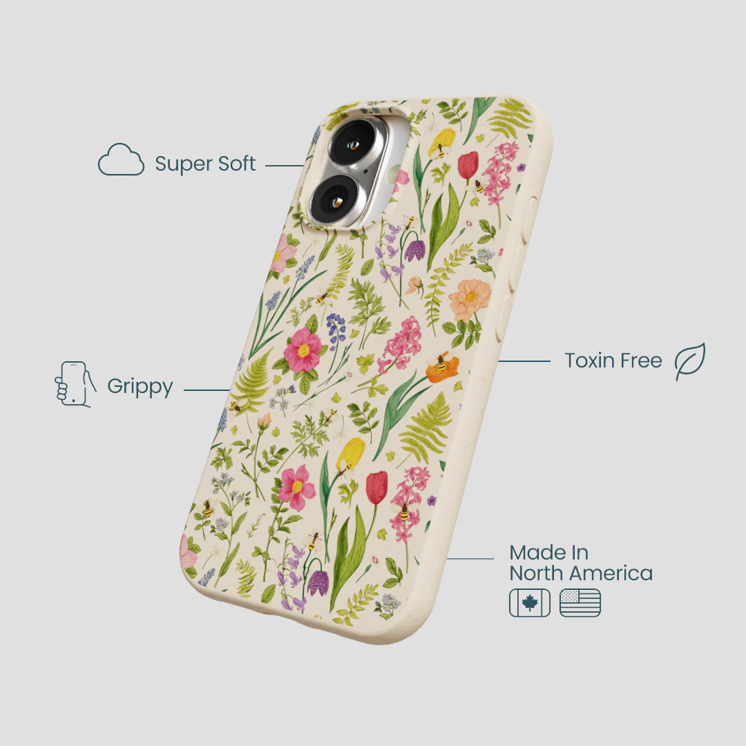 Seashell Bee Meadow iPhone 16 Case - Image 4