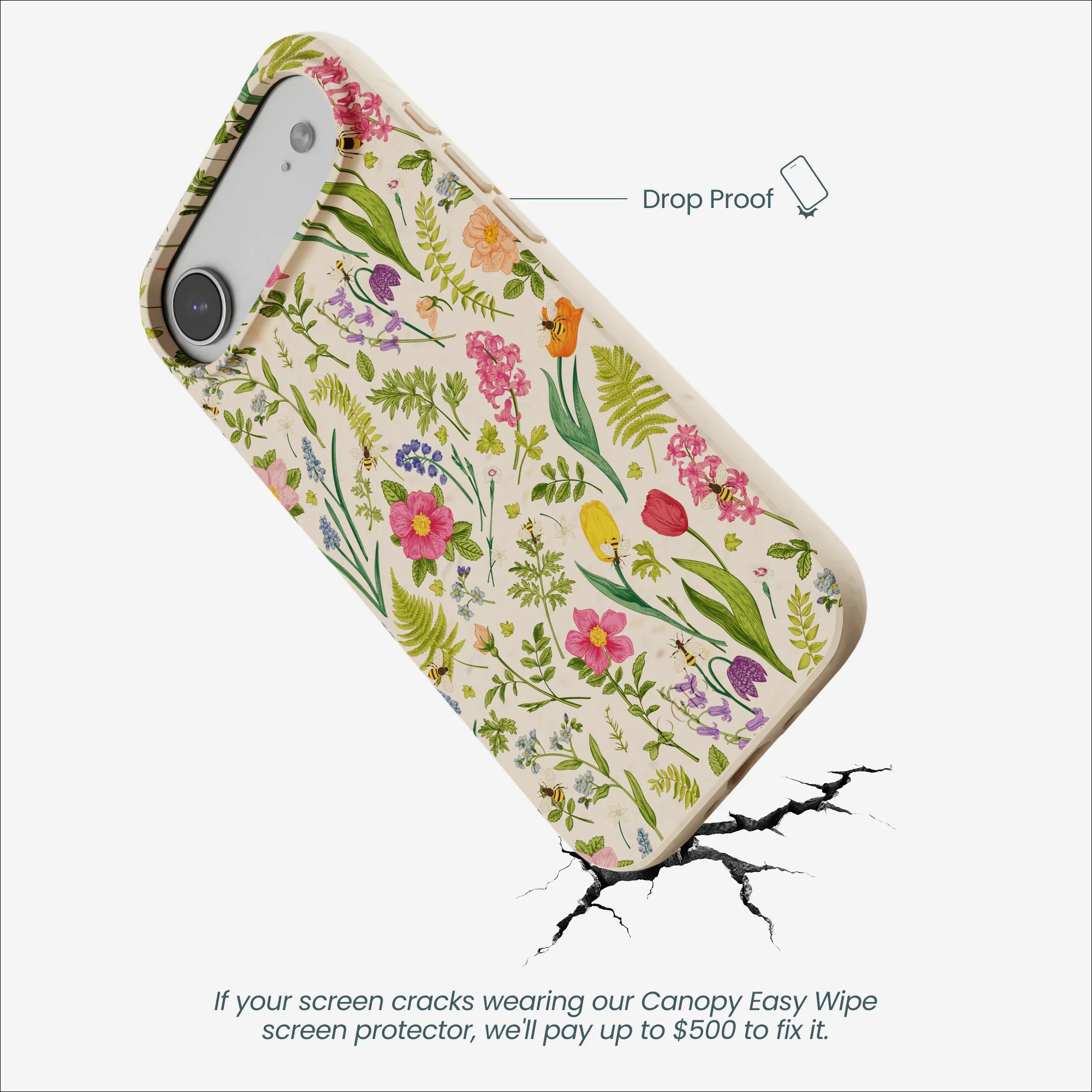 Seashell Bee Meadow iPhone 17 Air Case - Image 5