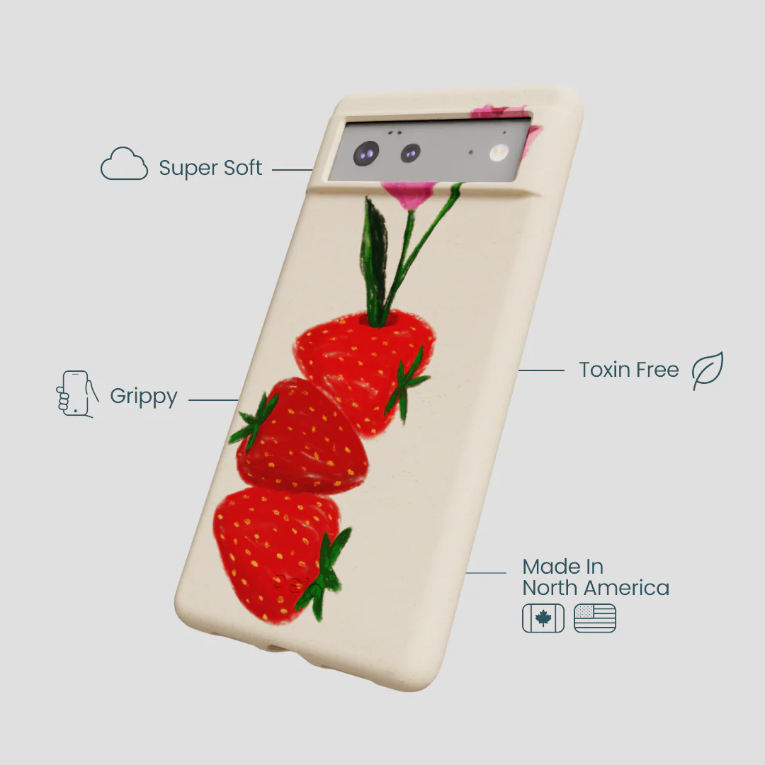 Seashell Berry Bloom Google Pixel 6a Case - Image 4