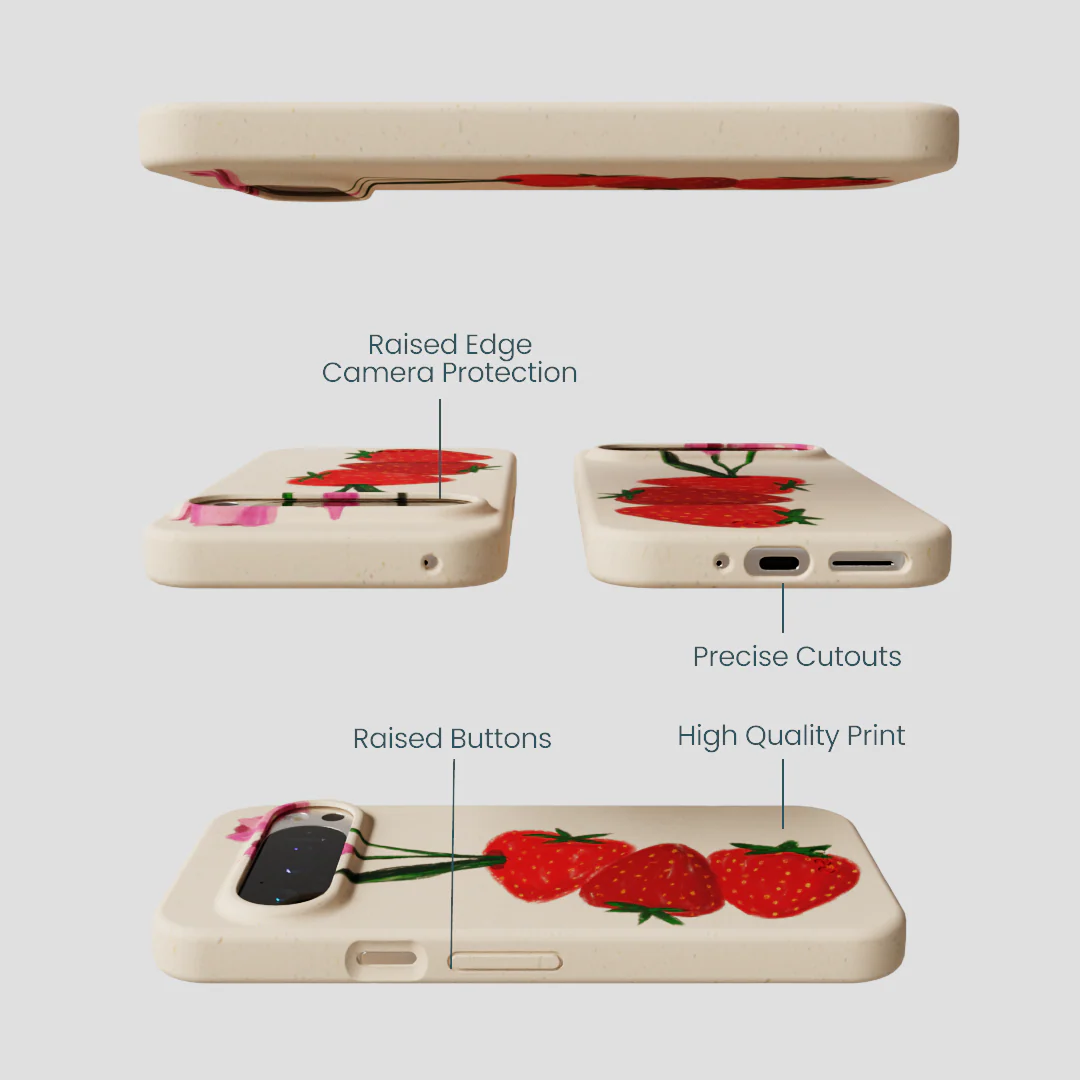 Seashell Berry Bloom Google Pixel 9/9 Pro Case - Image 3