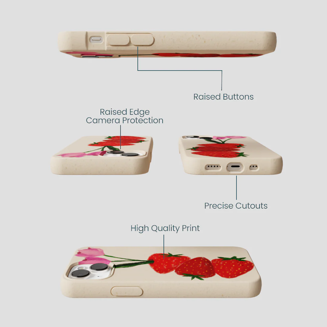 Seashell Berry Bloom iPhone 13 Mini Case - Image 3