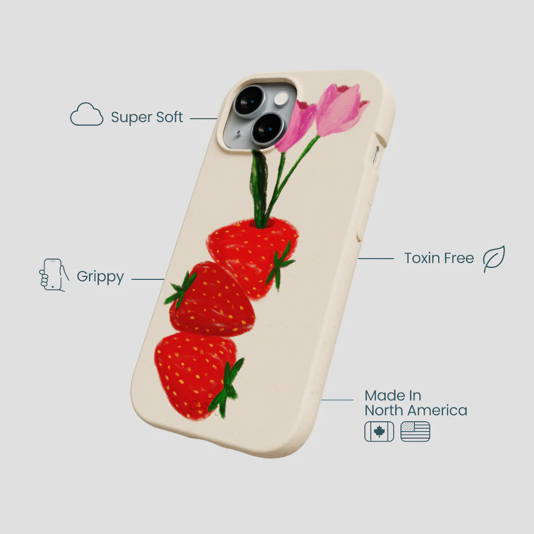 Seashell Berry Bloom iPhone 15 Case - Image 4