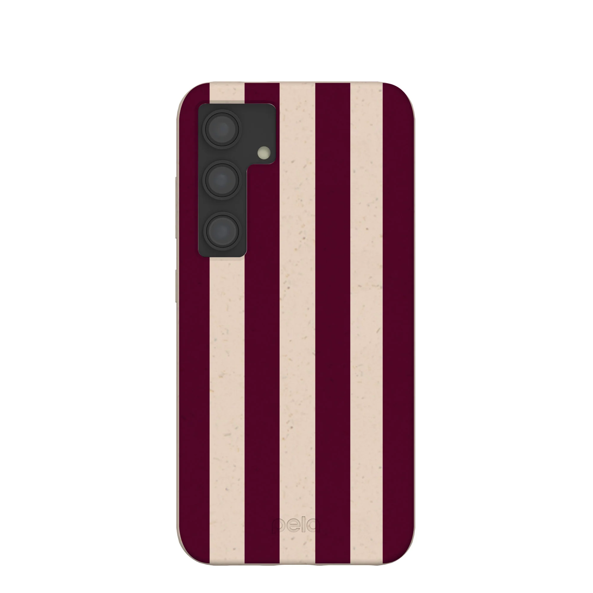 Seashell Big Burgundy Stripes Samsung Galaxy S24 Case