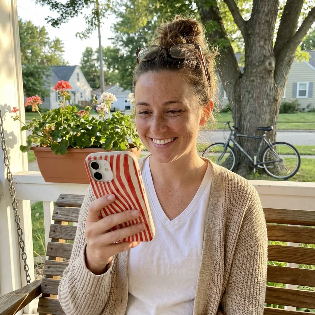 Seashell Big Top Stripes iPhone 17 Pro Case - Image 2
