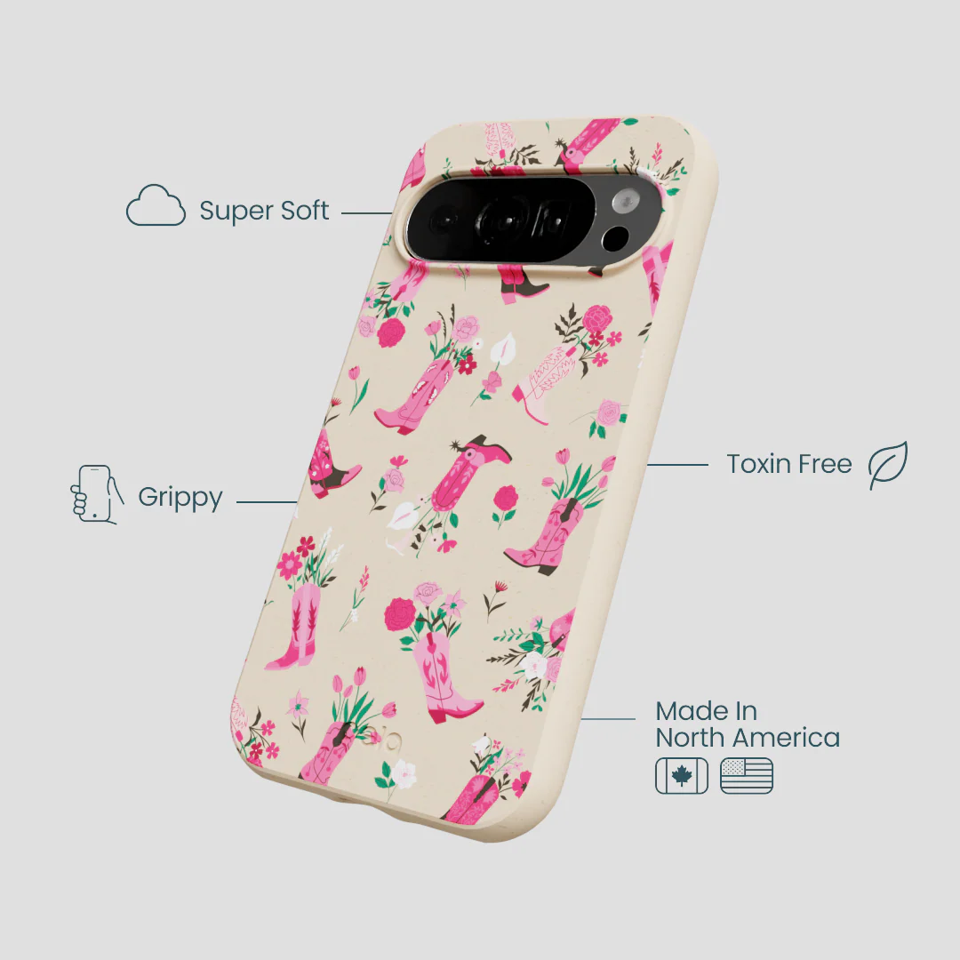 Seashell Boots N Flowers Google Pixel 10/10 Pro Case - Image 4