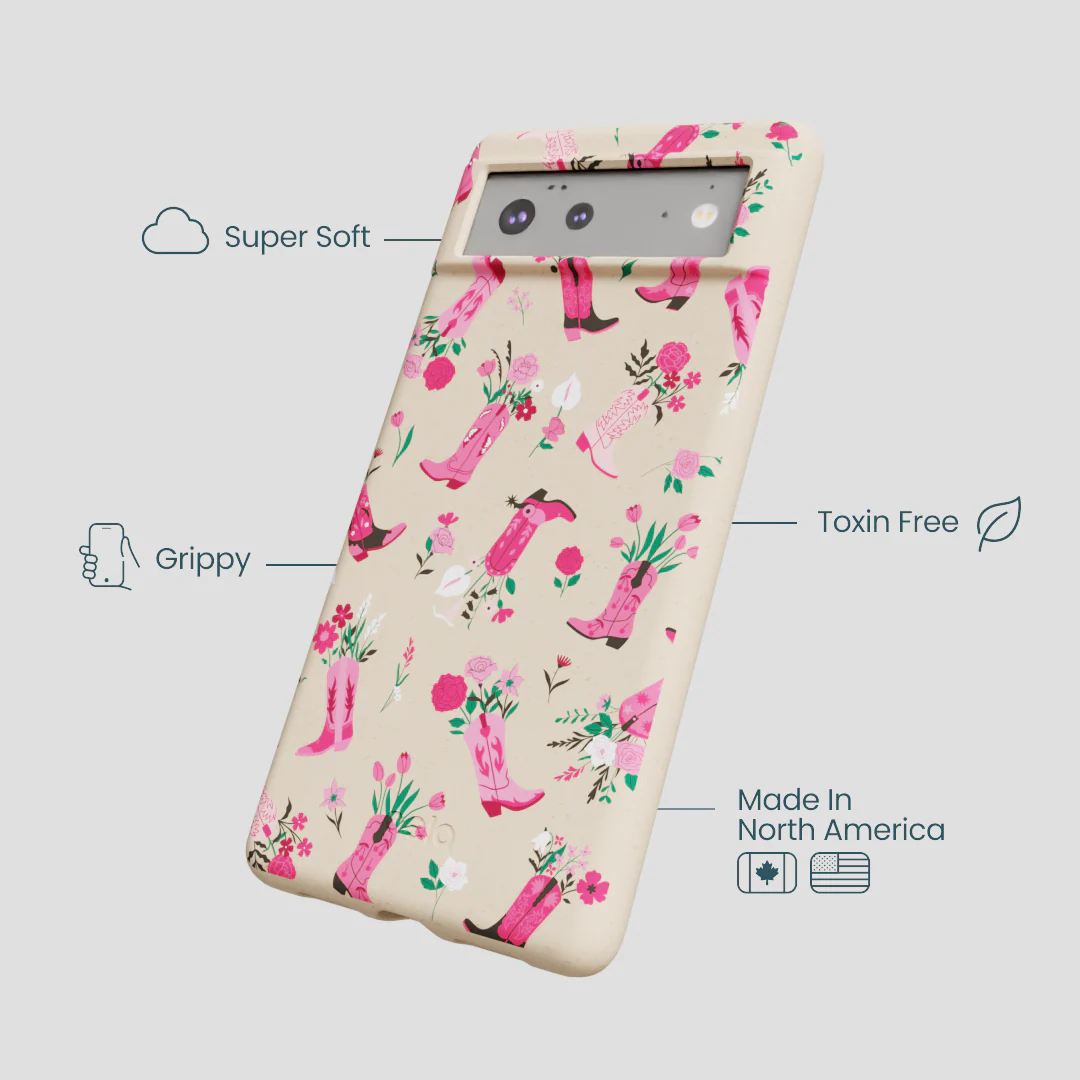 Seashell Boots N Flowers Google Pixel 6a Case - Image 4