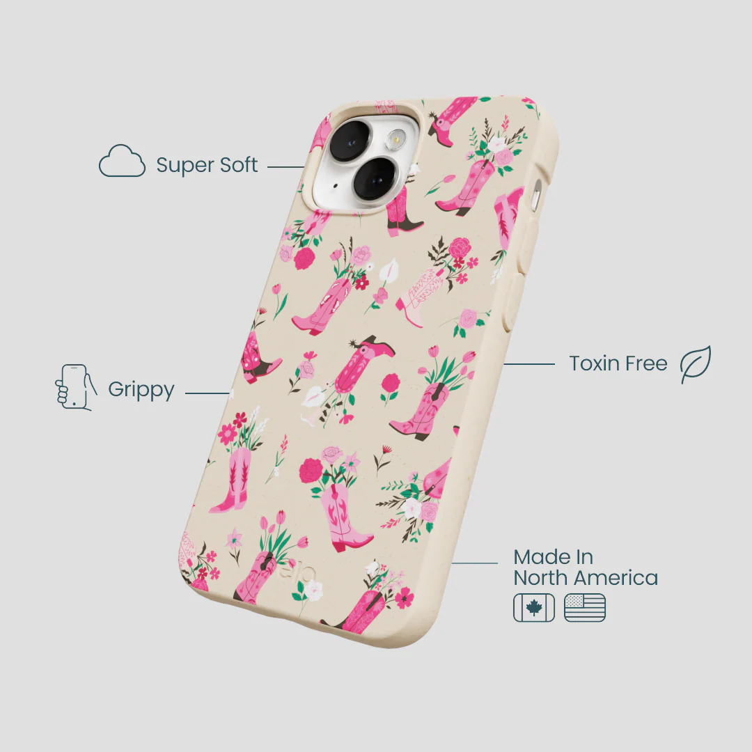 Seashell Boots N Flowers iPhone 13 Case - Image 4
