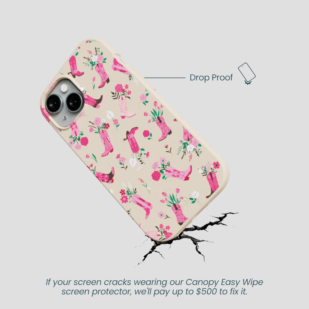 Seashell Boots N Flowers iPhone 15 Case - Image 5