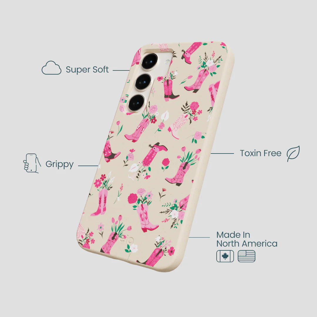 Seashell Boots N Flowers Samsung Galaxy S24 Case - Image 4