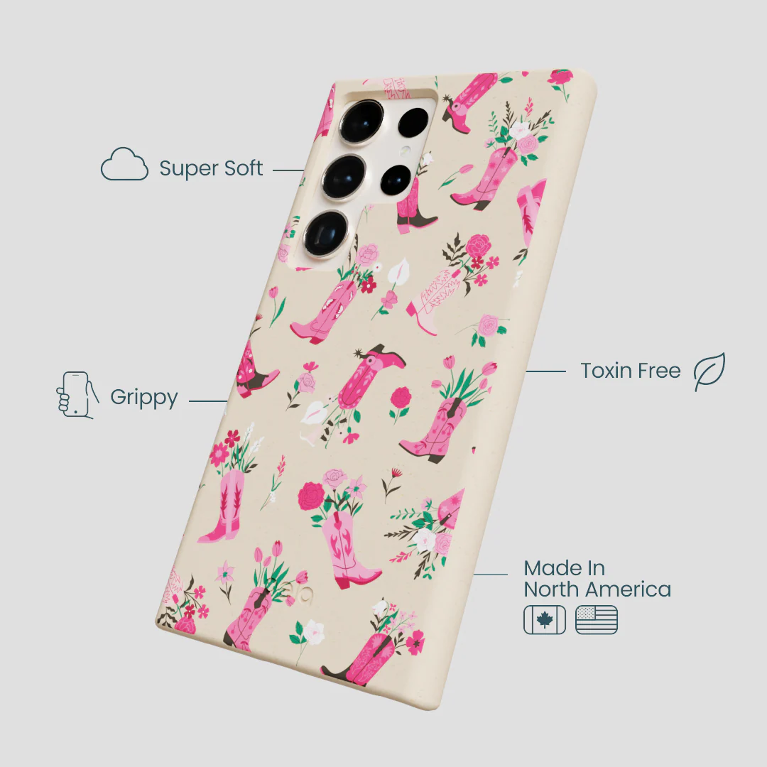Seashell Boots N Flowers Samsung Galaxy S24 Ultra Case - Image 4