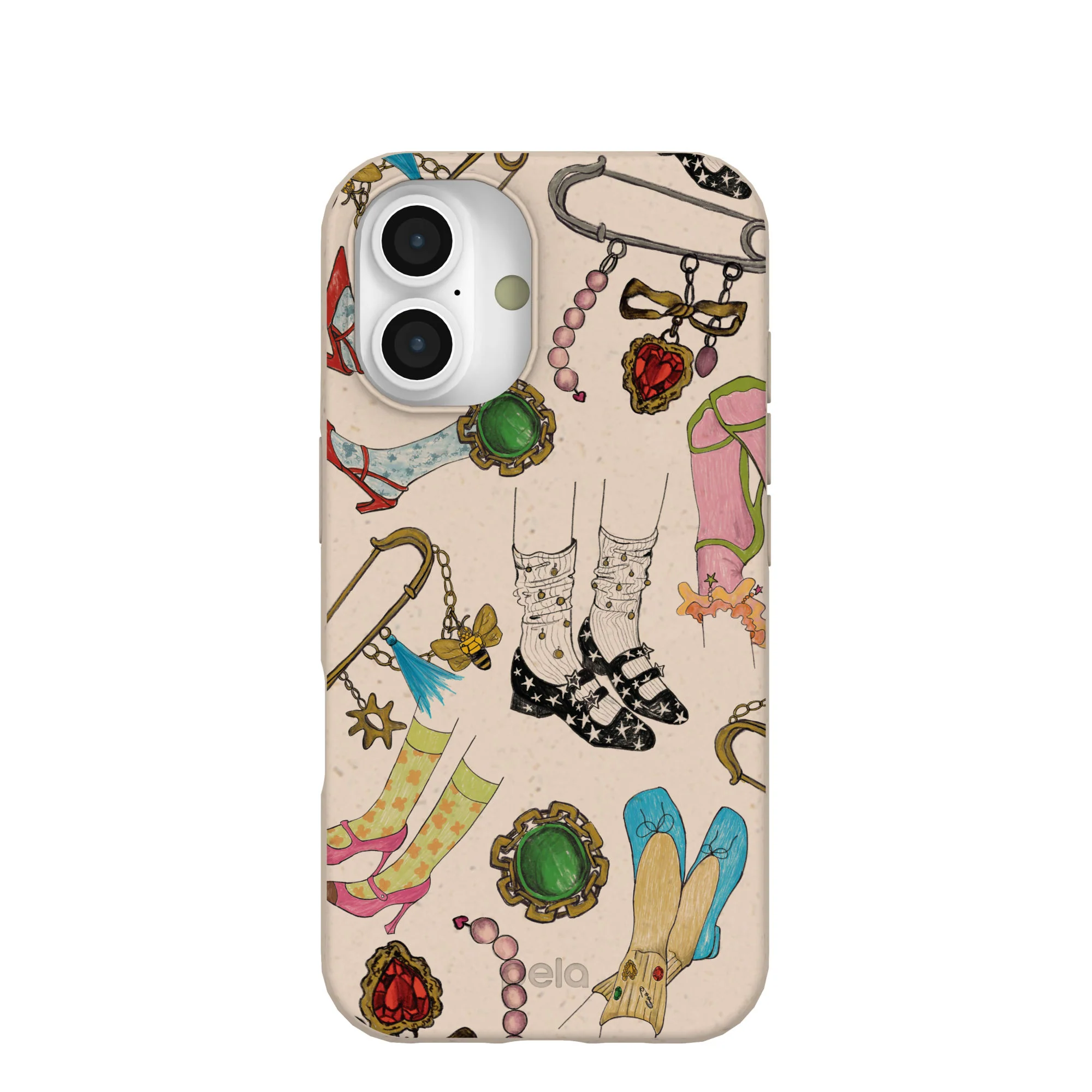 Seashell Brooch Parade iPhone 16 Case