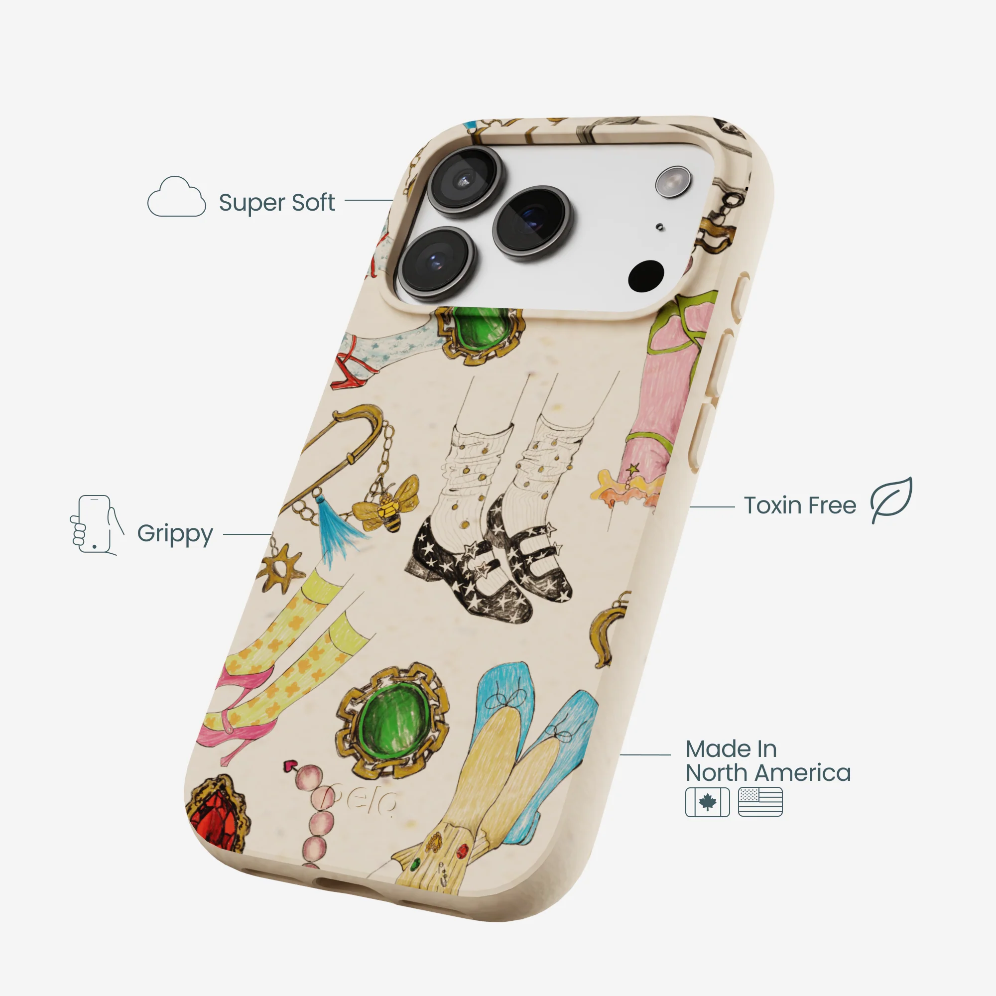 Seashell Brooch Parade iPhone 17 Pro Case - Image 4