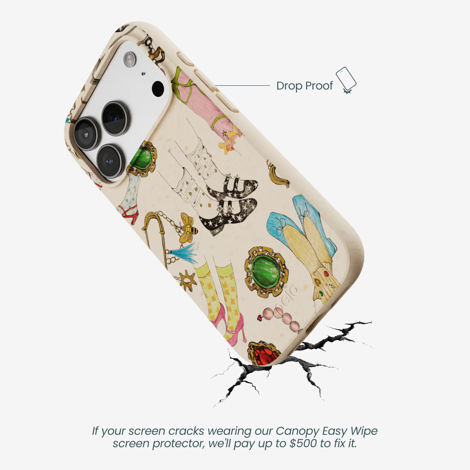 Seashell Brooch Parade iPhone 17 Pro Case - Image 5