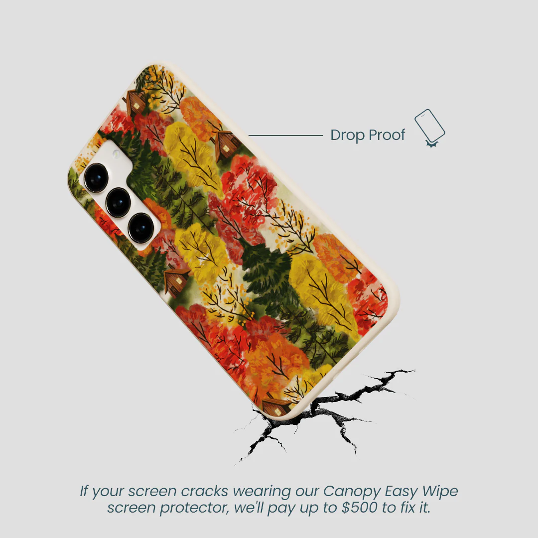 Seashell Cabins in the Woods Samsung Galaxy S23 Case - Image 5