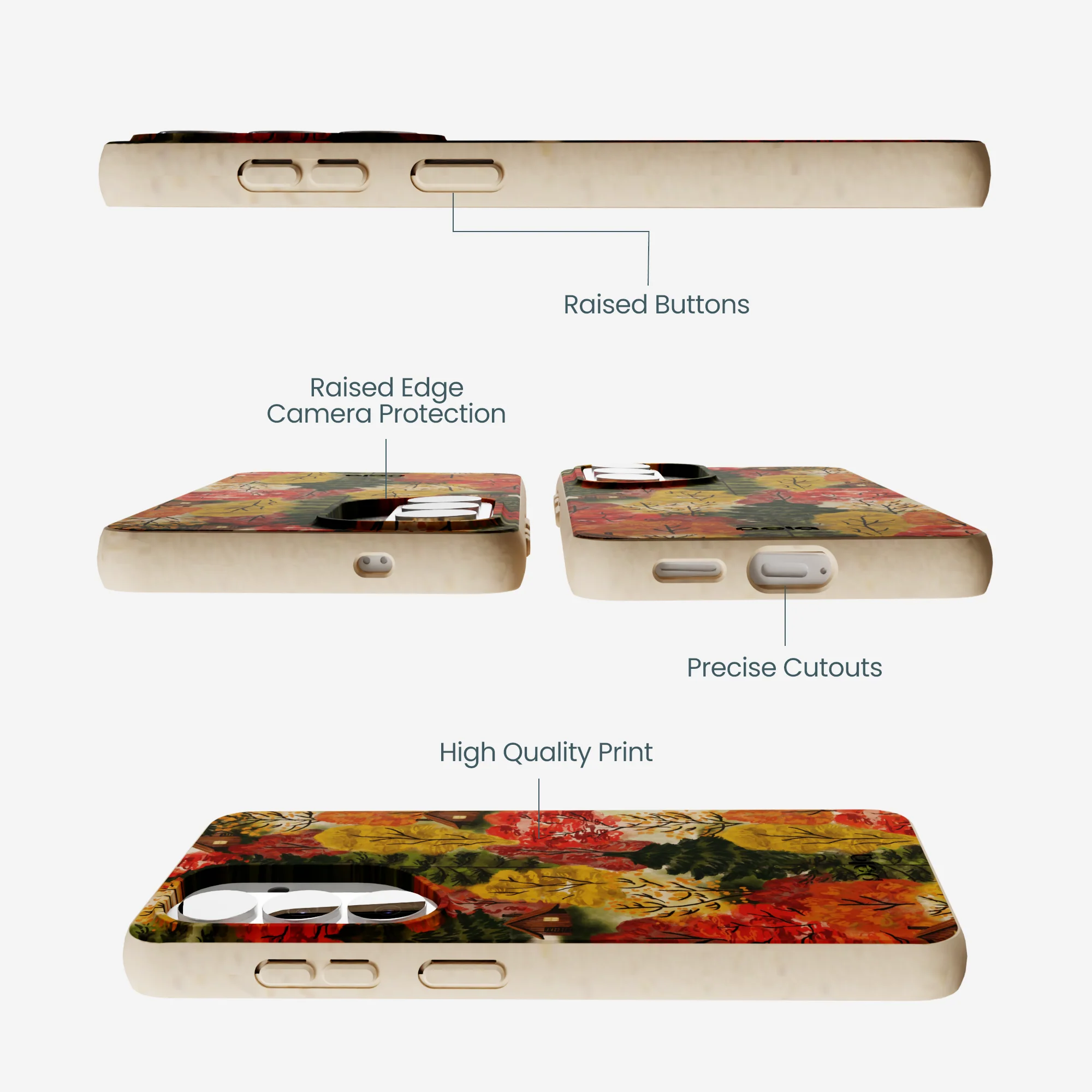 Seashell Cabins in the Woods Samsung Galaxy S26 Case - Image 3