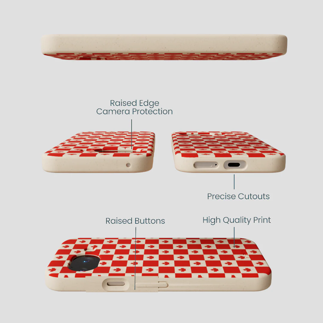 Seashell Canadian Flag Google Pixel 9a Case - Image 3