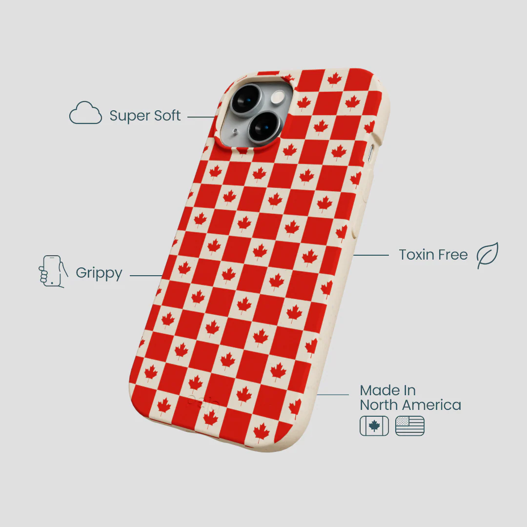 Seashell Canadian Flag iPhone 14 Case - Image 4