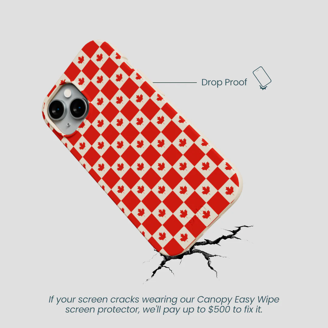 Seashell Canadian Flag iPhone 14 Case - Image 5