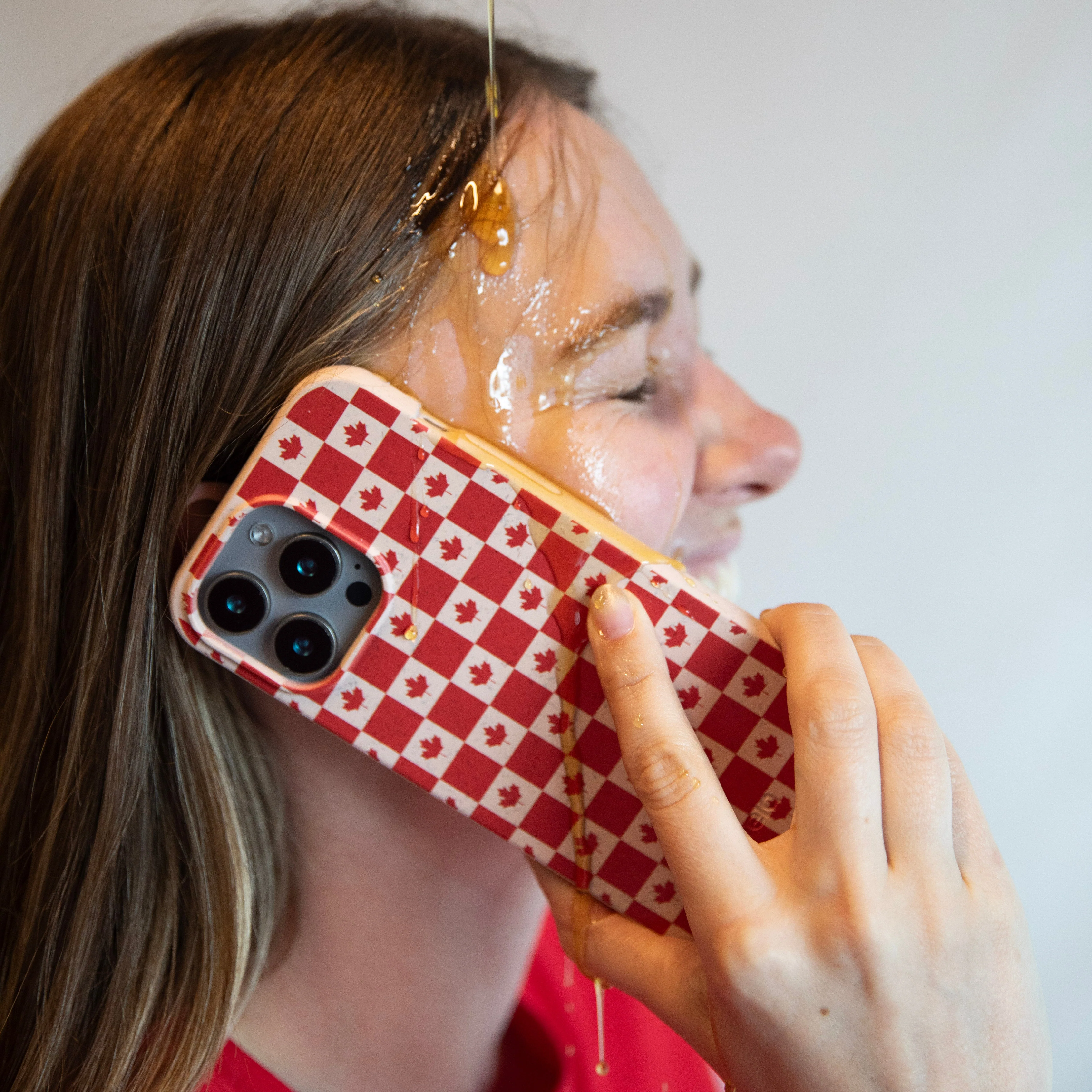 Seashell Canadian Flag iPhone 16 Pro Case - Image 2