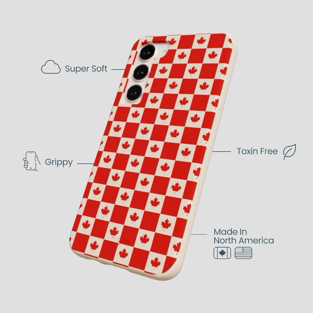 Seashell Canadian Flag Samsung Galaxy S23+(Plus) Case - Image 4