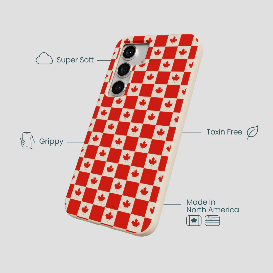 Seashell Canadian Flag Samsung Galaxy S25 Case - Image 4