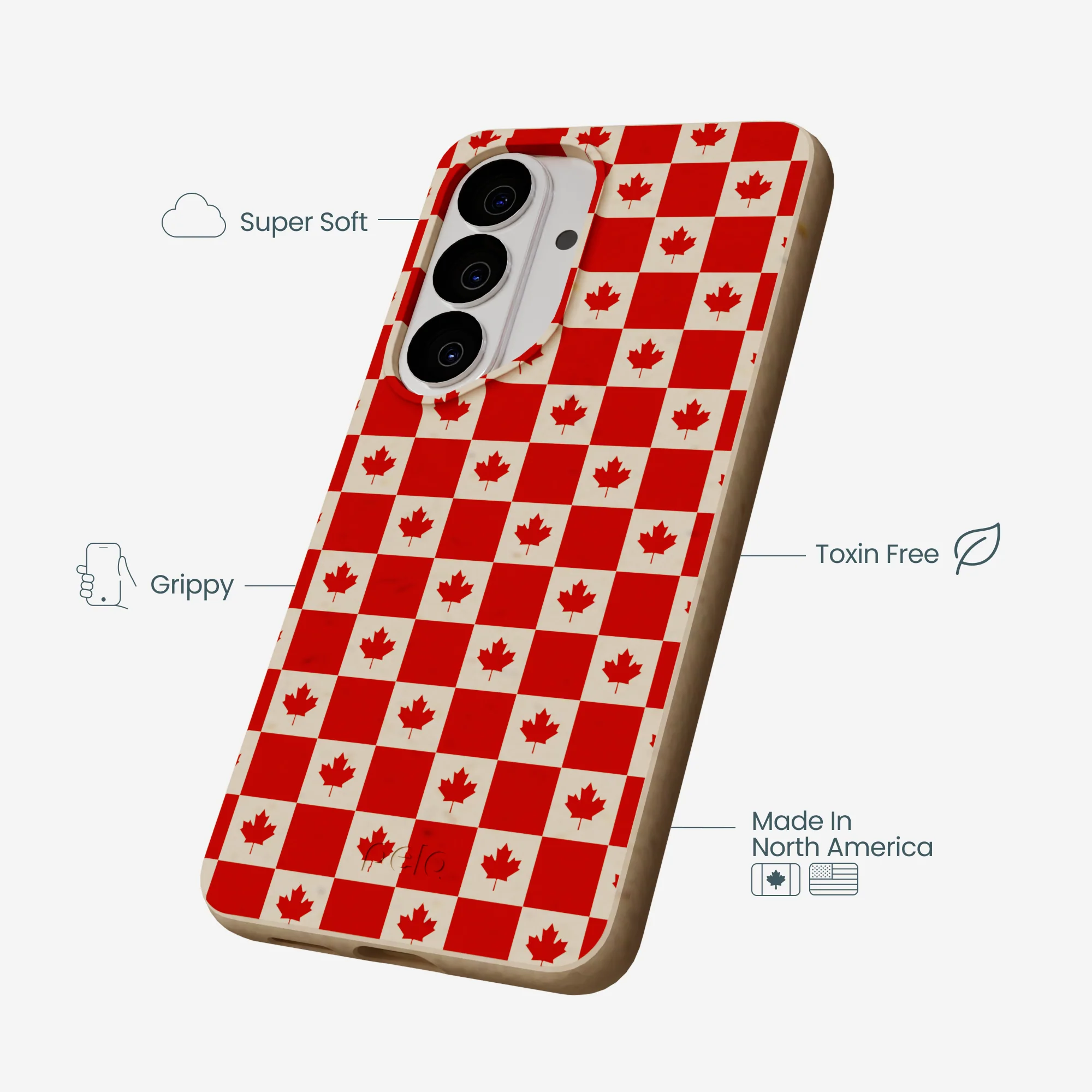 Seashell Canadian Flag Samsung Galaxy S26 Case - Image 4