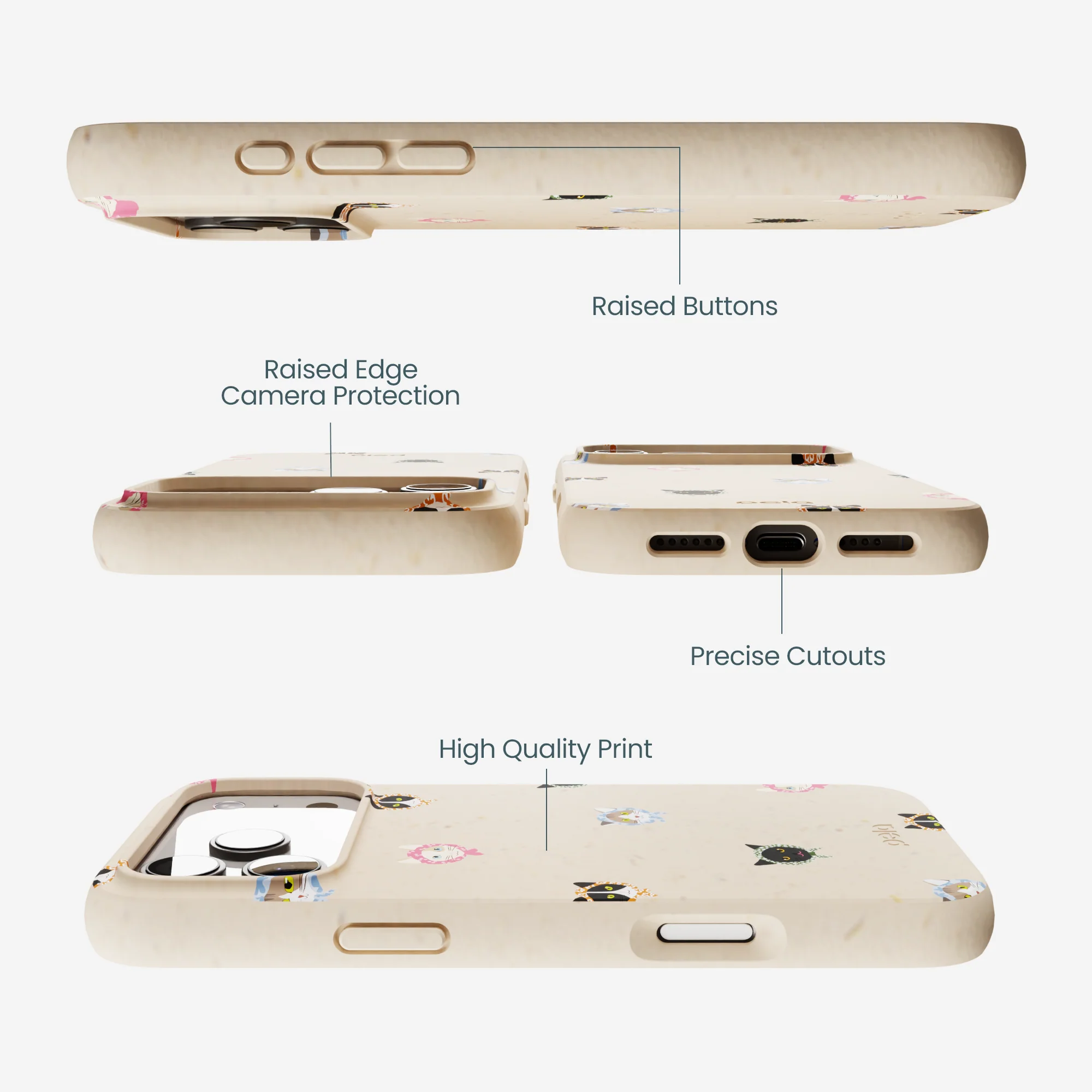 Seashell Cat Couture iPhone 17 Pro Max Case - Image 3