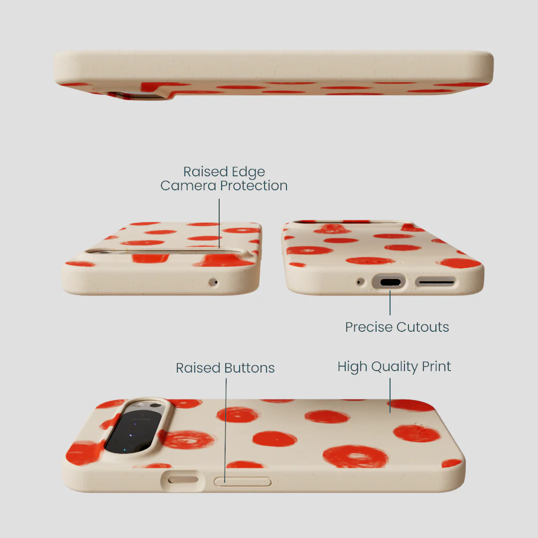 Seashell Cheery Dots Google Pixel 9 Pro XL Case - Image 3