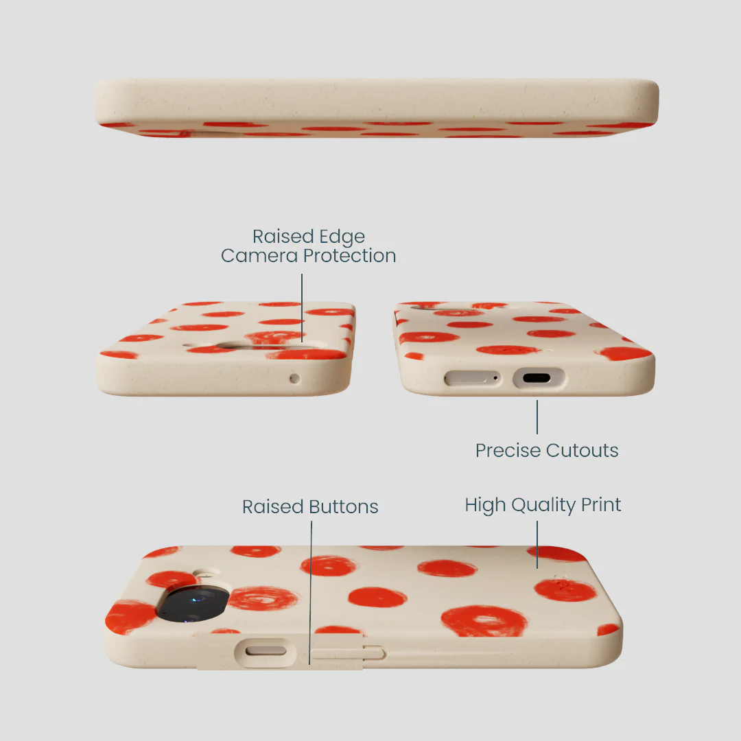 Seashell Cheery Dots Google Pixel 9a Case - Image 3