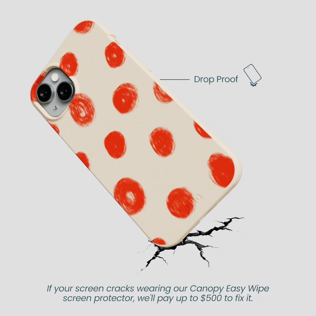 Seashell Cheery Dots iPhone 14 Plus Case - Image 5