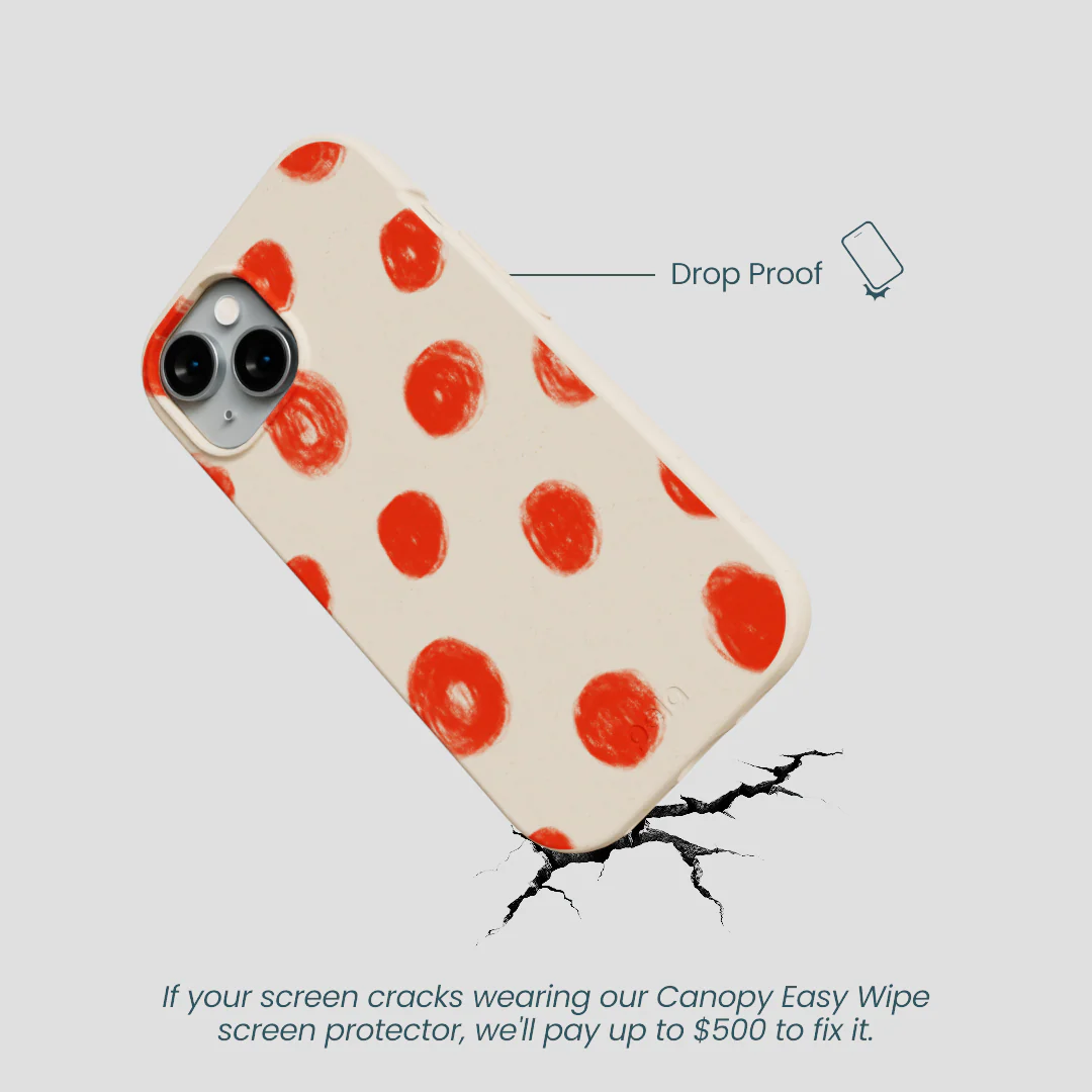 Seashell Cheery Dots iPhone 15 Case - Image 5