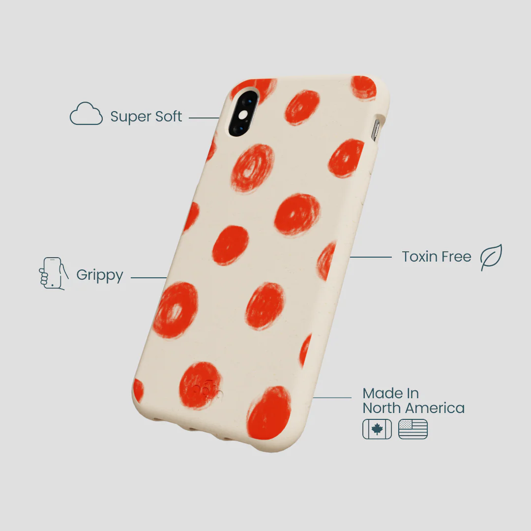 Seashell Cheery Dots iPhone XR Case - Image 4