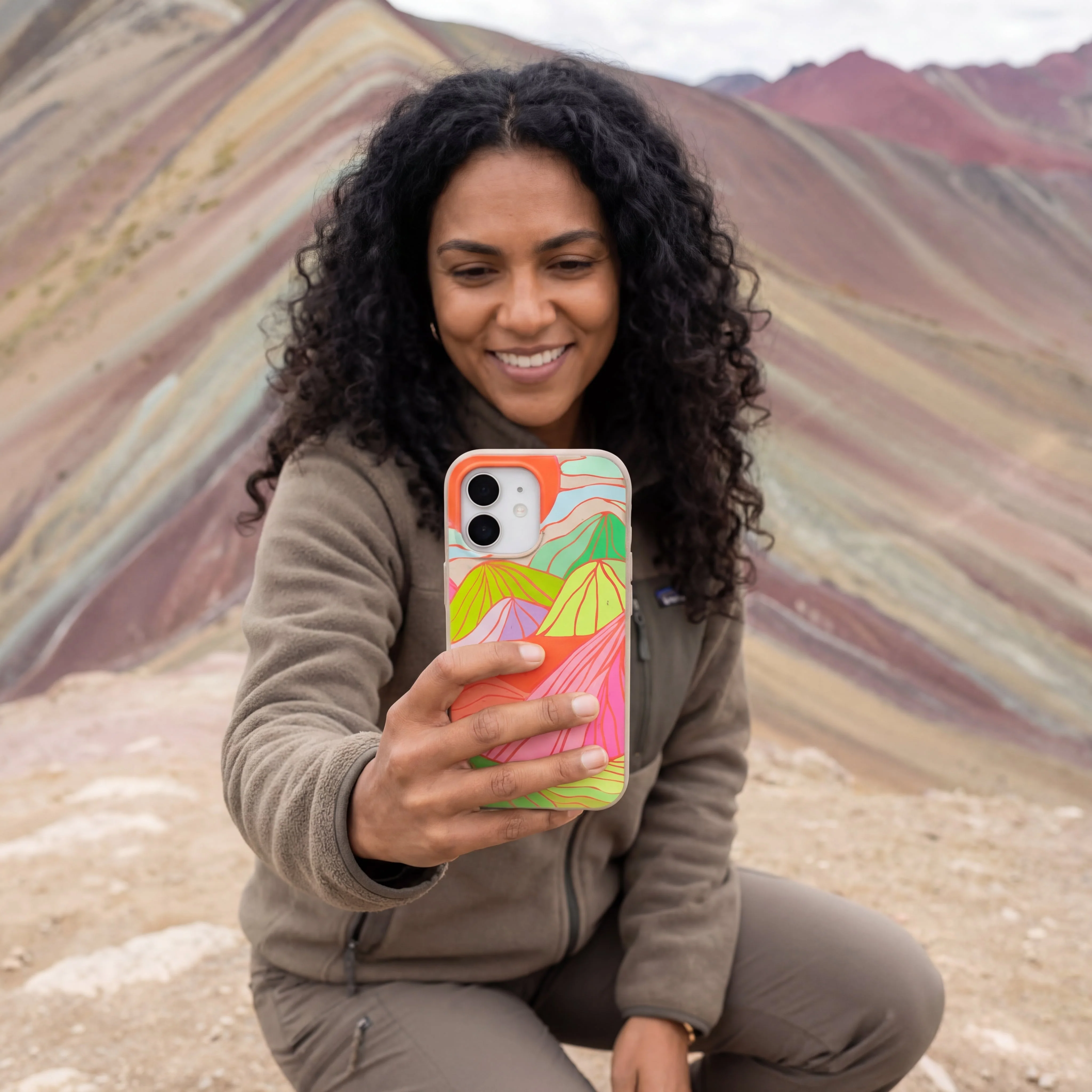 Seashell Chromatic Peaks iPhone 16 Plus Case - Image 2