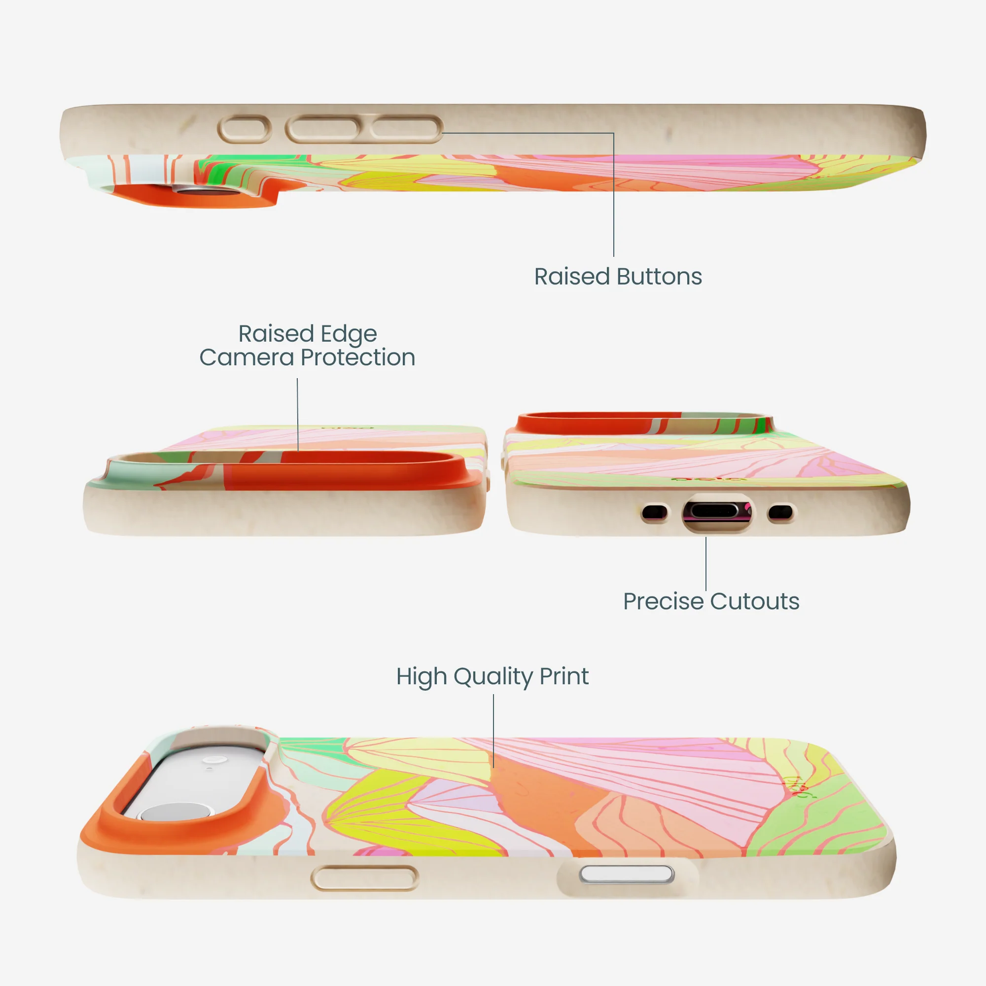 Seashell Chromatic Peaks iPhone Air Case - Image 3