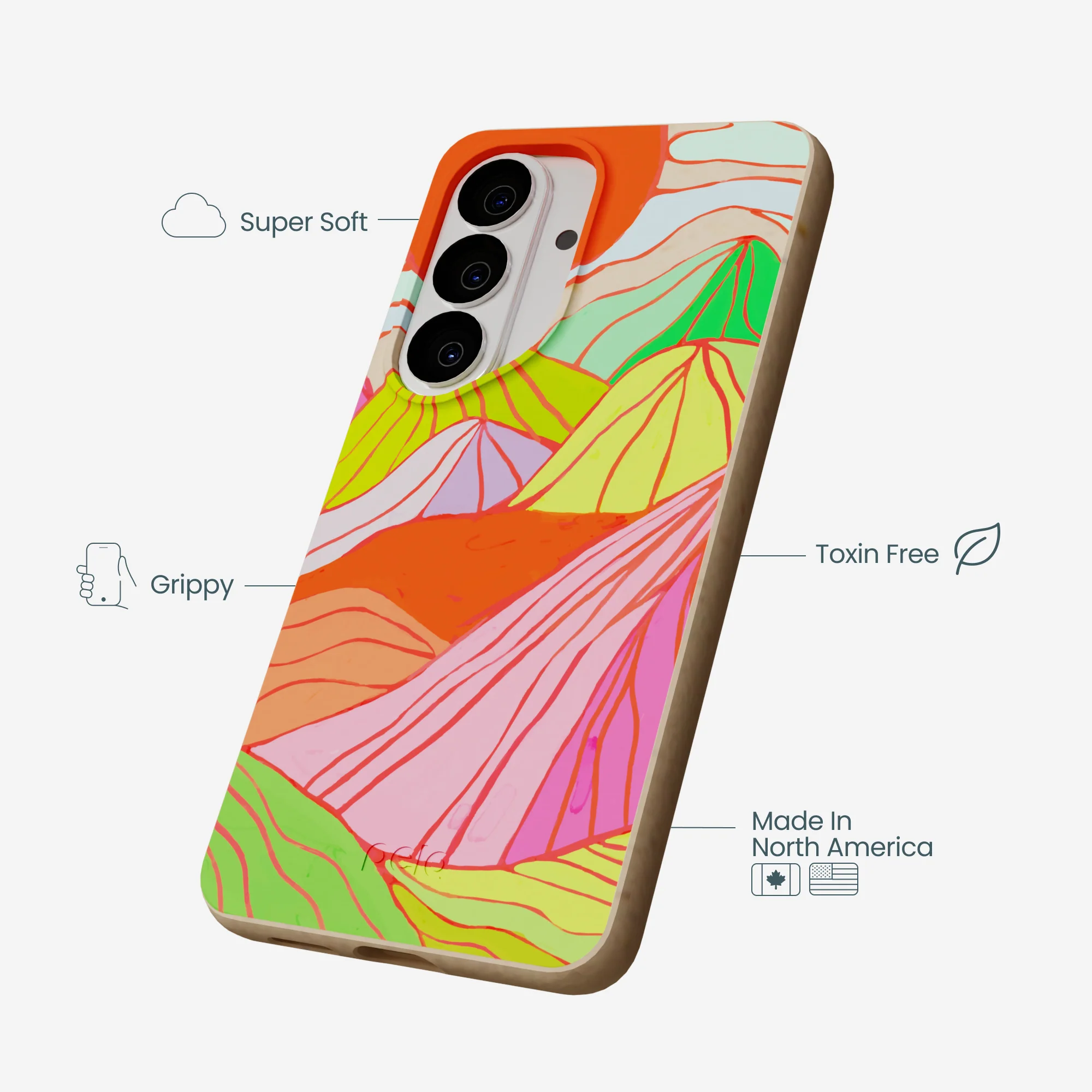 Seashell Chromatic Peaks Samsung Galaxy S26 Case - Image 4