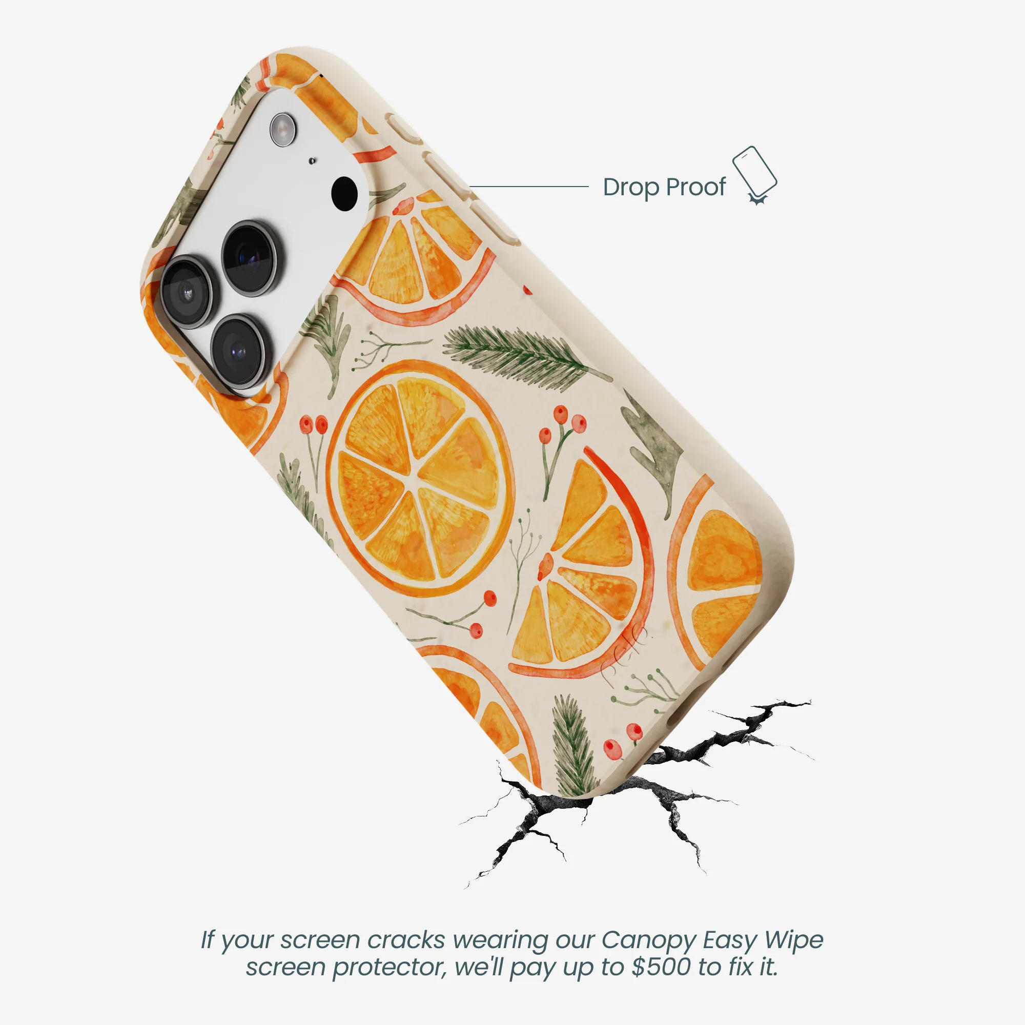 Seashell Citrus Cheer iPhone 17 Pro Case - Image 5