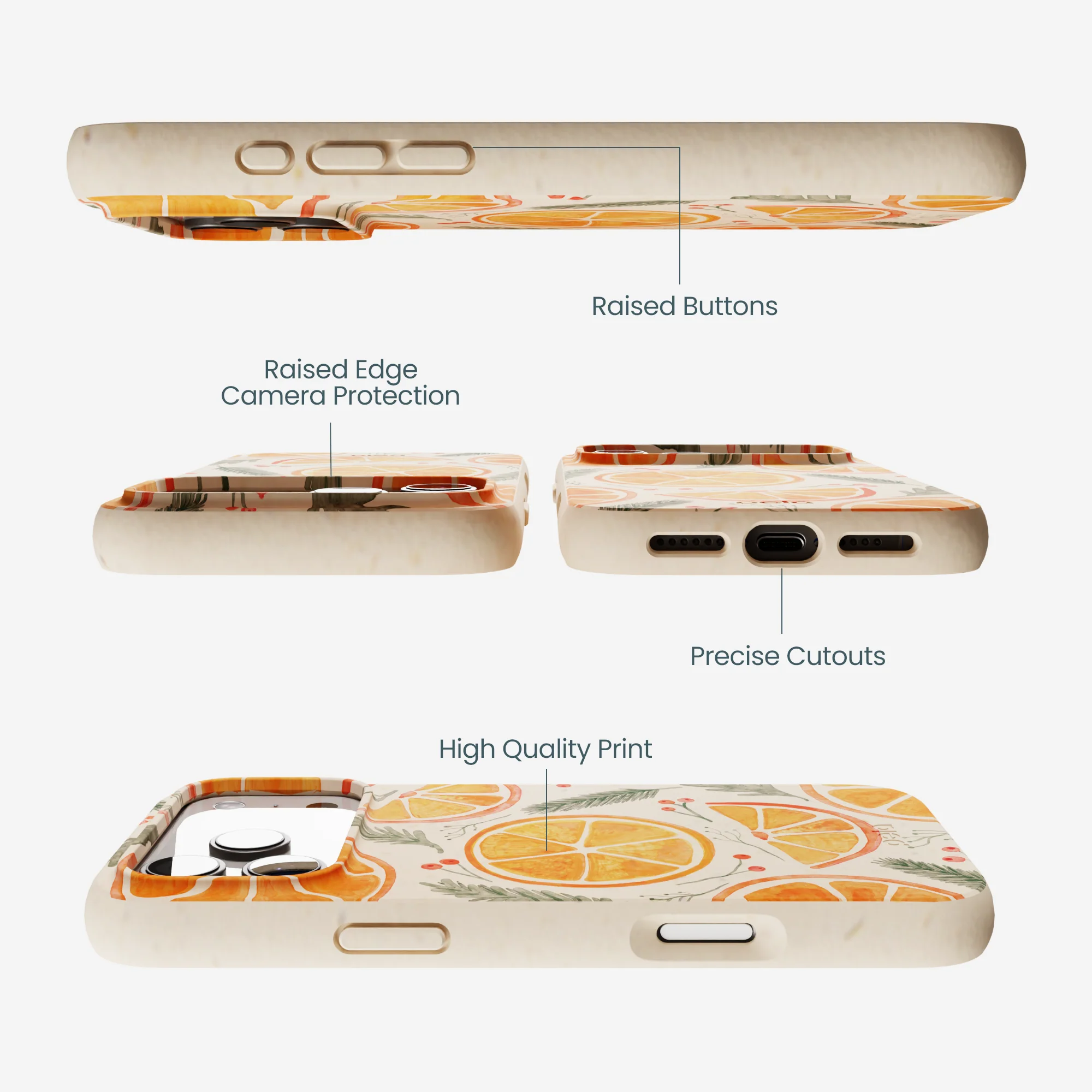 Seashell Citrus Cheer iPhone 17 Pro Max Case - Image 3