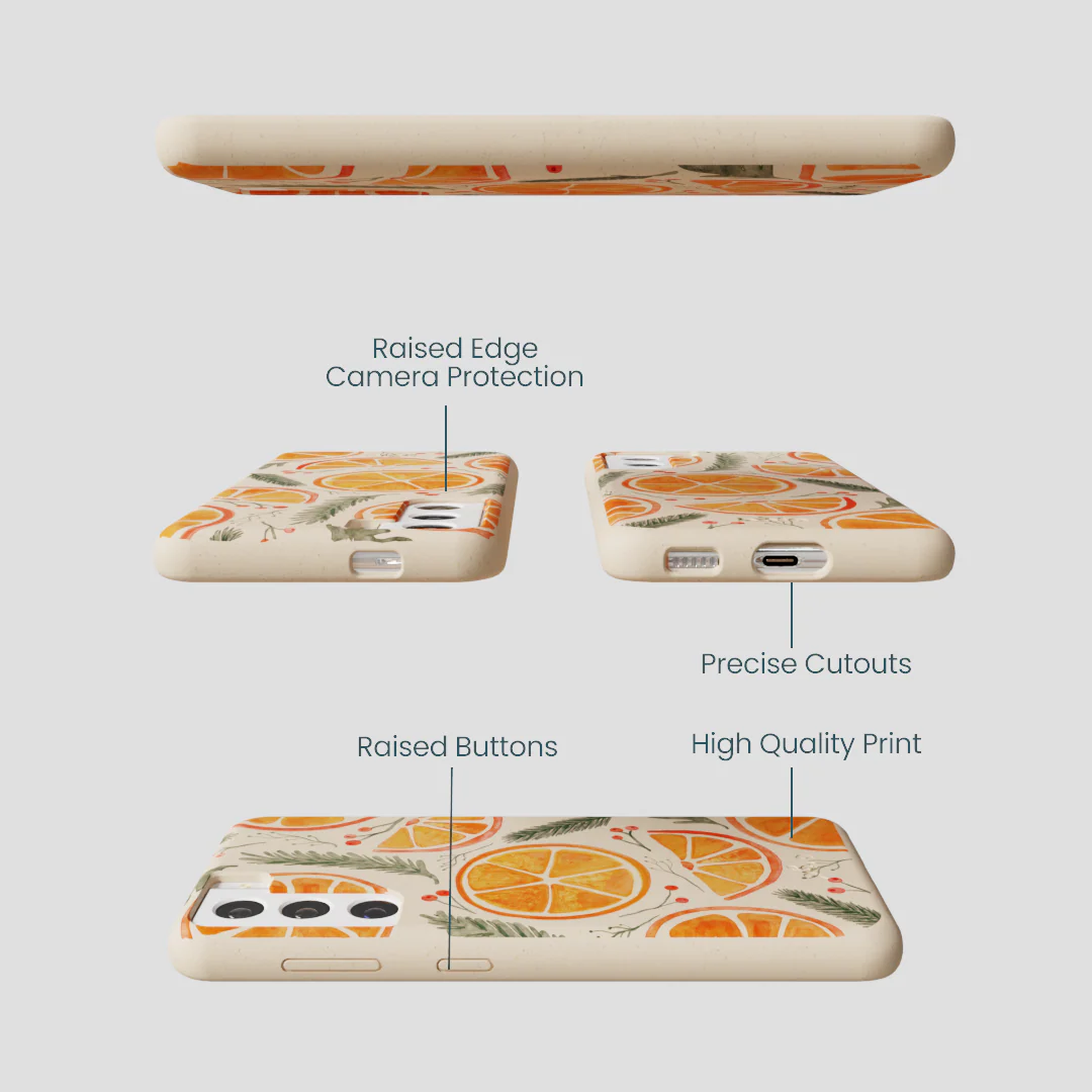 Seashell Citrus Cheer Samsung Galaxy S22 Case - Image 3