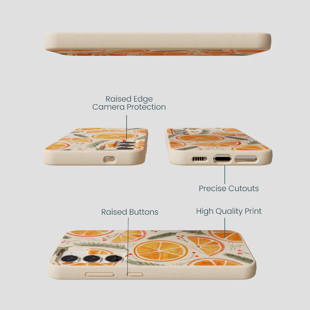 Seashell Citrus Cheer Samsung Galaxy S23 Case - Image 3