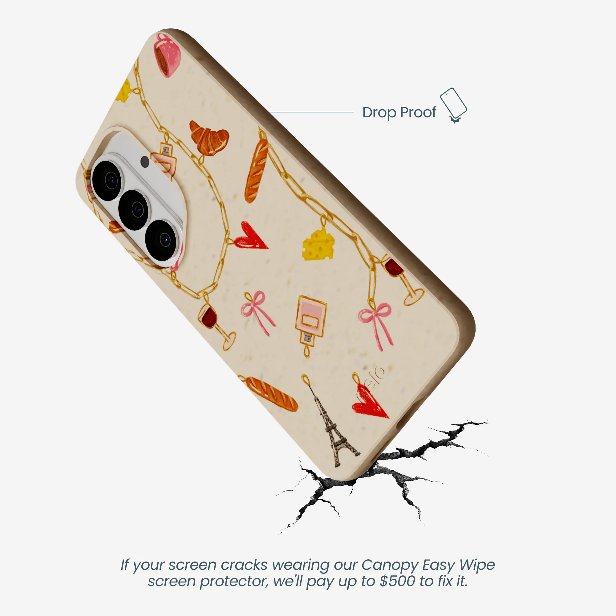 Seashell City of Love Samsung Galaxy S26 Case - Image 4