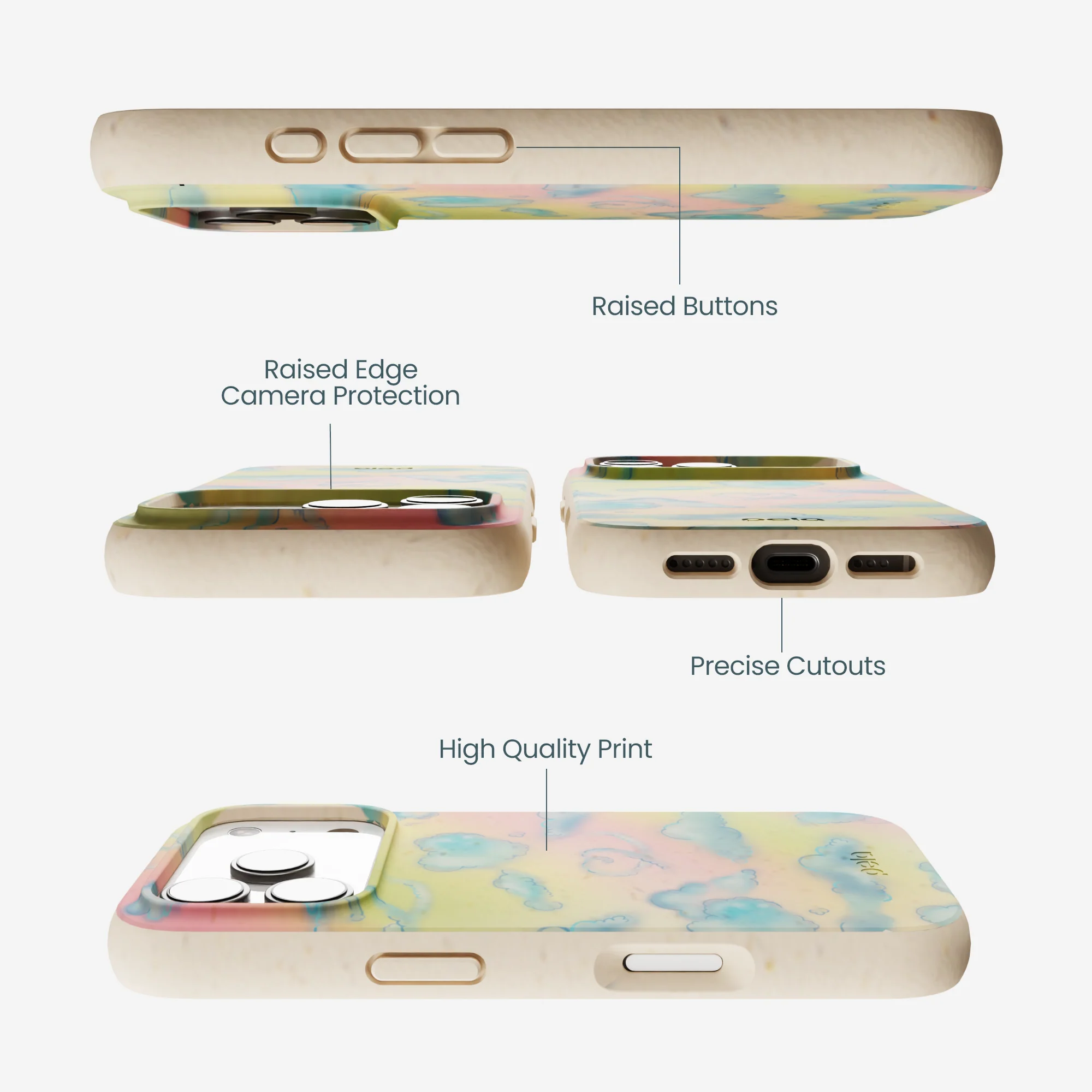 Seashell Cloud Nine iPhone 17 Pro Case - Image 3