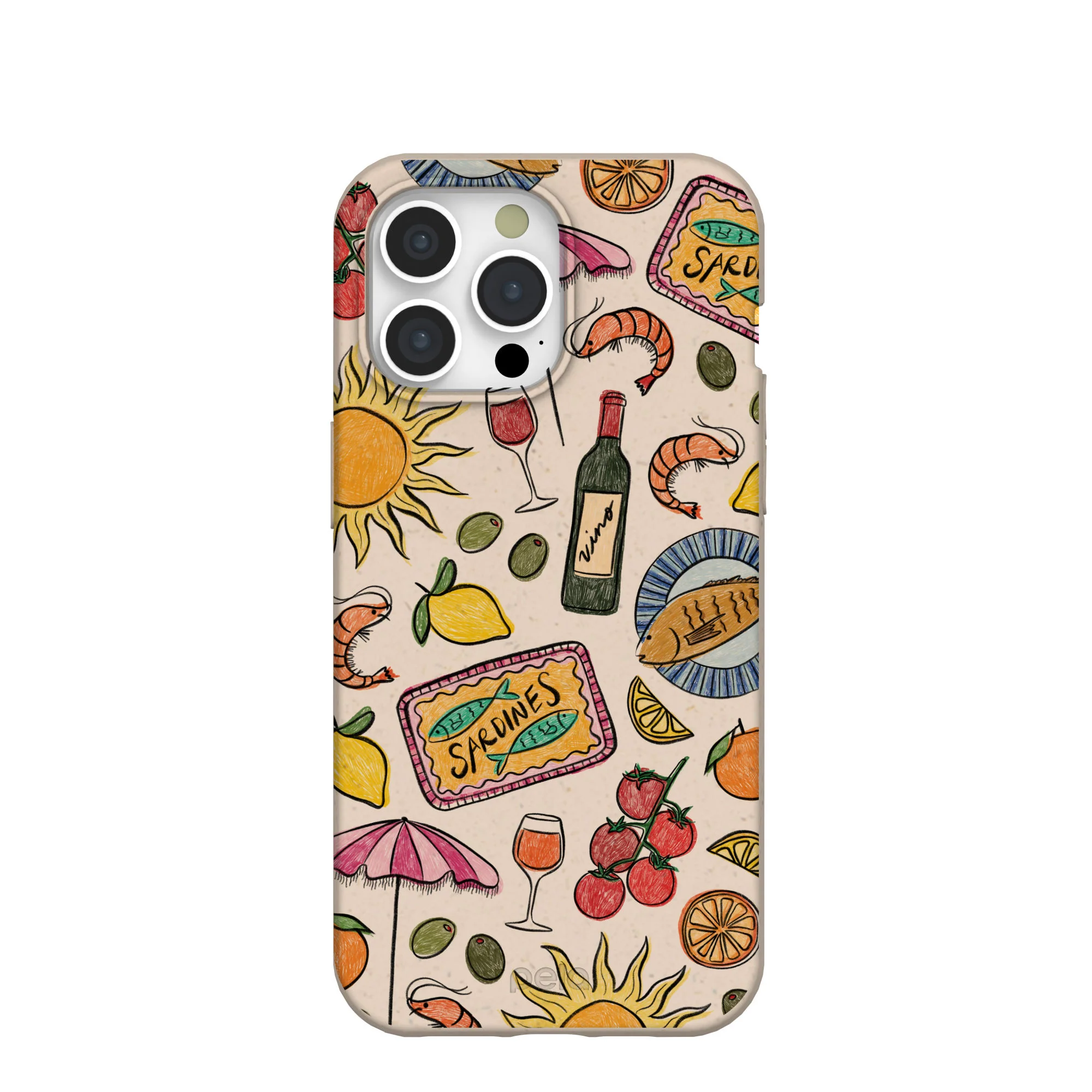 Seashell Coastal Bites iPhone 15 Pro Max Case