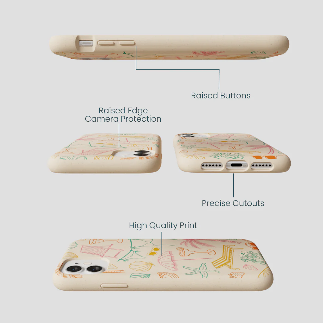 Seashell Coastal Club iPhone 11 Case - Image 3