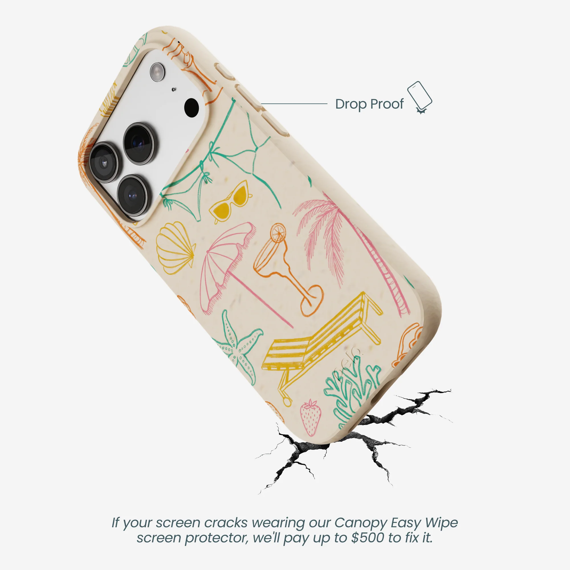 Seashell Coastal Club iPhone 17 Pro Case - Image 5