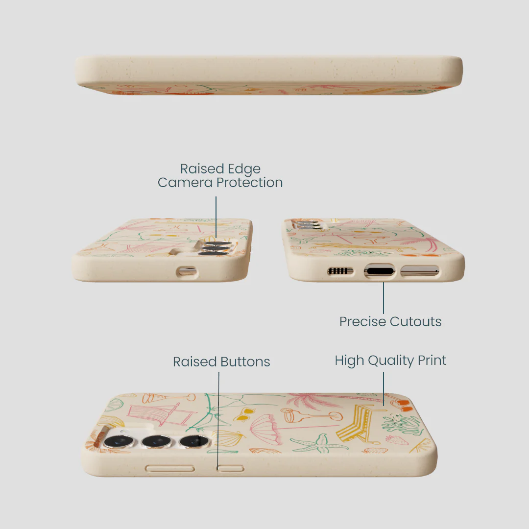Seashell Coastal Club Samsung Galaxy S23 Case - Image 3