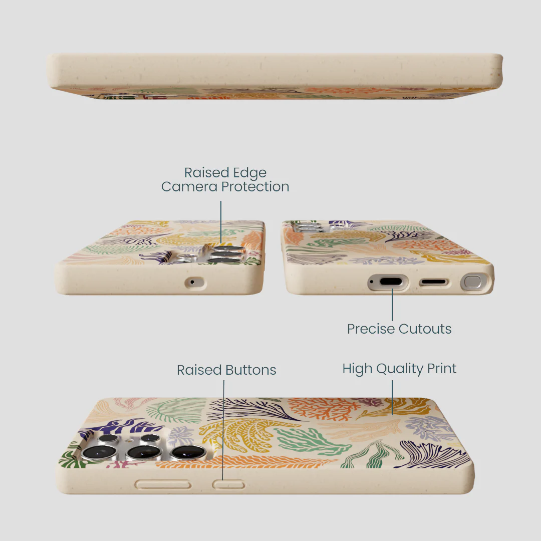 Seashell Coral Dreams Samsung Galaxy S25 Ultra Case - Image 3