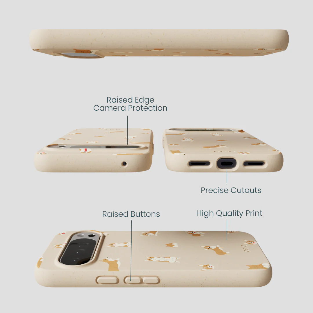 Seashell Corgi Cuties Google Pixel 10 Pro XL Case - Image 2