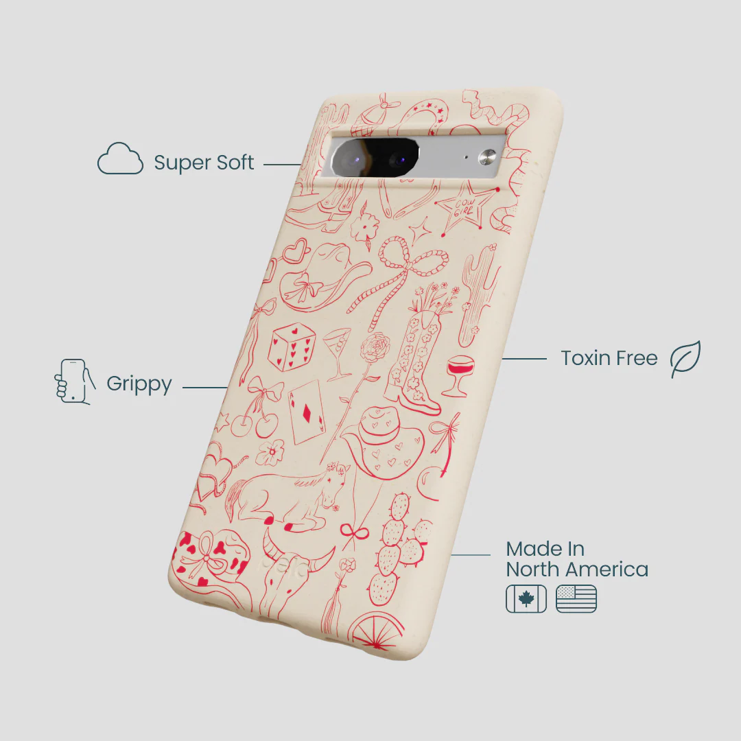 Seashell Cowgirl Chic Google Pixel 7a Case - Image 4