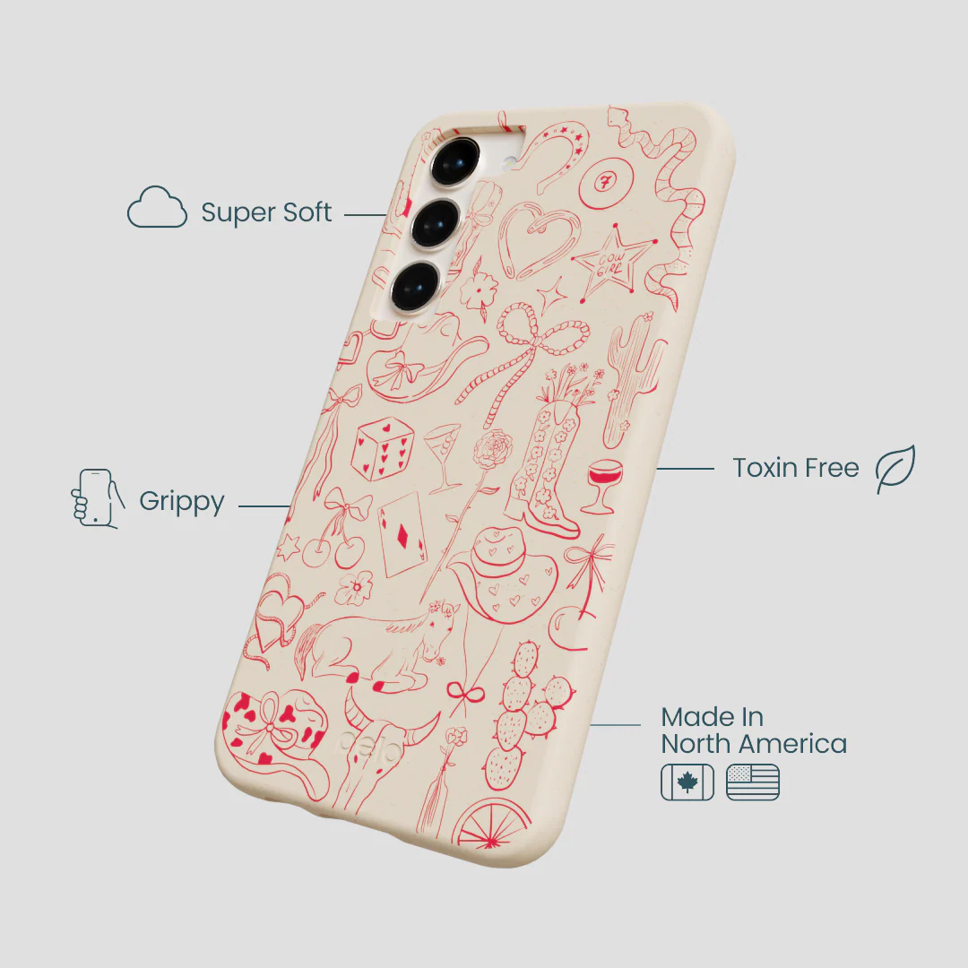 Seashell Cowgirl Chic Samsung Galaxy S23+(Plus) Case - Image 4